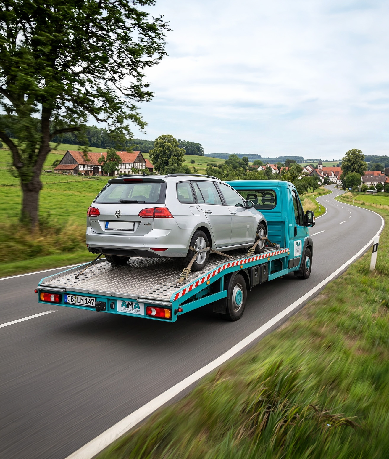 Professioneller Abschleppdienst